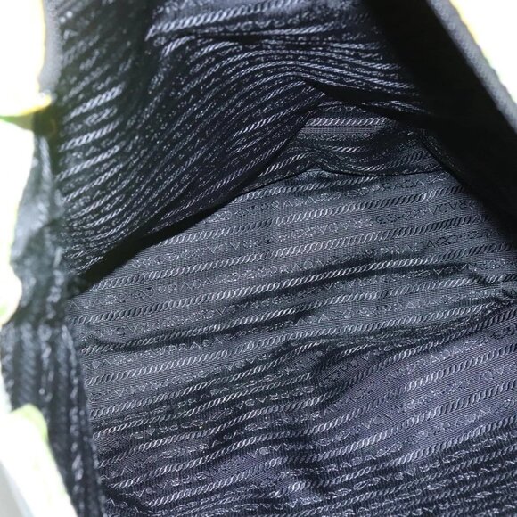 PRADA Tote Bag Nylon Yellow Gold Auth EC197 - Picture 9 of 16